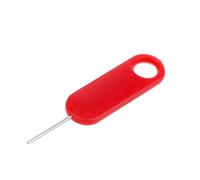Tectonic Super Strong SIM Card Removal (3 pack) Tool/Pin for all Models of Apple iPhone/iPad, Android Samsung Galaxy S, Huawei, Note other OEM's - 1 Yr Warranty (Red)