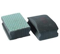 Tectool Diamond Hand Sanding Pad, K100, 55 x 90 x 35 mm, Black