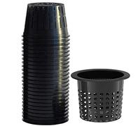 Tectsia 16CM Net Cups (12 Pack), Net Pots for Hydroponics, Orchids Mesh Baskets Pots Heavy Duty Hydroponics Supplies with Wide Lip