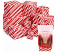 TecUnite 12 Pcs Christmas Prank Gift Box, Candy Cane Stripes