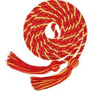 TecUnite Graduation Cords Honor Tassels Cord Polyester Yarn Honor Cord for Bachelor Gown for Graduation Students (Red with Gold)