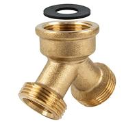 tecuro 2-Way Distributor Fork Piece for Outlet Valve, tap, tap, 3/4 inch, Brass CW617N, According to Drinking Water Regulation 50930-6