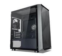TECWARE Forge M Black Key Lockable TG Side Panel mATX w/ 4 x 120mm Black fans