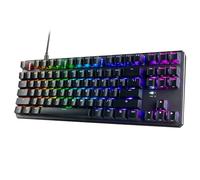 TECWARE Phantom+ 87-Key US Layout RGB Mechanical Keyboard (Black) Wraith Brown Switch (Prelubed, 50g Tactile) Wired, Per key Colour & Lighting control