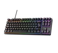 TECWARE Phantom+ 88-Key UK Layout RGB Mechanical Keyboard (Black) Wraith Red Switch (Prelubed, 45g Linear) Wired, Per key Colour & Lighting control
