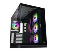 TECWARE VXL EVO ARGB ATX Mid-Tower PC Case - Black. Dual-Chamber Desig