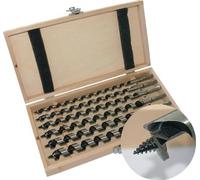 TECWERK TECW 2000863253 Auger Drill Bit Set 8-Piece Length 320 mm 6-20 mm in Wooden Case