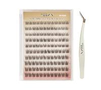 Tecxin-Mix Natural Lash Clusters Kit Extentions Korean Self Adhesive Clusters False Eyelashes Easy Appy,Press On Pre-glued Tech,No Glue,and No Sticky Residue,10-12mm 120 Pcs Gift for Women, Her, Wife