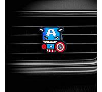 TED A CAR Dora-Stars Air Vent Decoration - Cute Super Hero Decorative Vent Clip for Cars, Bedroom or Office [Captain America]