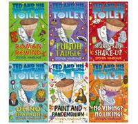 Ted and His Time-Travelling Toilet Books 1-6 Set by Steven Vinacour (Roman Rewind, Tudor Tangle, Shakespeare Shake-Up, On No, Pharaoh, Paint and Pandemonium, & No Viking? No Liking!)