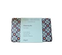 Ted B Cleansing Bar, Cool Classic Scent, 150g | Iconic Tonic Formula, Geometric Patterned Wrap, Lathers Well, KMI Brands, Rinse-Off Bar Soap