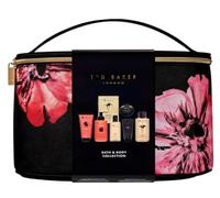 Ted B Women Bath and Body Collection Ladies Gift Set Christmas 7 Piece Set - T Baker Vanity case with body wash, lotion, oil, spray, bath foam, mask
