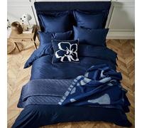 Ted Baker Home Plain Dye Cotton Duvet Cover DOUBLE Blue