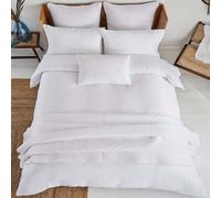 Ted Baker 250 Thread Count Plain Dye Super Kingsize Duvet Cover, White