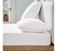 Ted Baker 250 Thread Count Plain Dye Super Kingsize Fitted Sheet, White