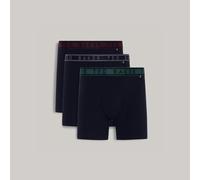 Ted Baker Mens 3-pack Cotton Boxer Briefs, Navy Winetasting/Navy Trekking/Navy Navy, XL UK