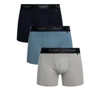 3 Pack Boxer Briefs Light Grey/Blue/Navy L