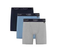 3 Pack Cotton Stretch Boxer Briefs Navy Mix XL