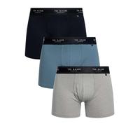 3 Pack Boxer Briefs Light Grey/Blue/Navy S