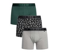 Ted Baker 3-Pack Cotton Boxer Brief Size XL Trekking Green/Black Tiger/Heather Grey
