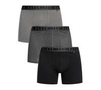 Ted Baker 3-Pack Cotton Fashion Boxer Brief,Grey Cubs/Charocal Grey/Black,L