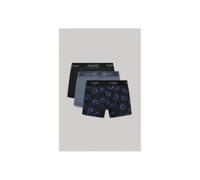 Ted Baker 3-Pack Cotton Stretch Boxer Trunks, Black, Floral, Blue - Small