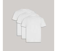Ted Baker Mens 3-Pack Breathable Cotton Stretch Crew Neck T-Shirt, Size L White