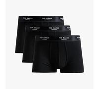 Ted Baker 3-Pack Cotton Trunks Mens Black - Size Small