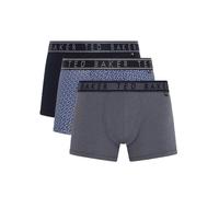 Ted Baker Men's 3-Pack Cotton Trunk, Multicoloured, L