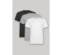 Ted Baker 3-Pack Lounge Crew Neck T-Shirts - Black / Grey / White