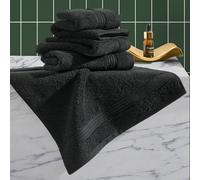 Ted Baker 4-Pack Washcloth Set - 100% Cotton - Soft, Highly Absorbent - 13" x 13", Black