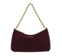 Ted Baker Agnise Chain Detail Satin Shoulder Bag Wine Red