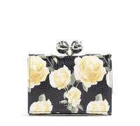 Ted Baker Leather Albo Printed Small Bobble Purse Black Multicolored