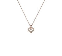 Ted Baker Amore Crystal Halo Heart Pendant Necklace For Women (Rose Gold/Crystal)