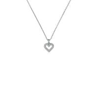 Ted Baker Silver Plated Crystal Halo Heart Pendant Necklace