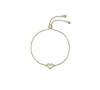 Ted Baker Amorita Crystal Halo Heart Adjustable Bracelet For Women (Gold/Crystal)