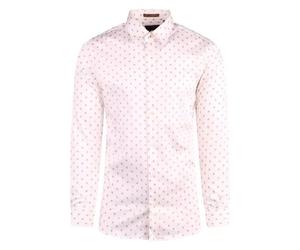 Ted Baker Area Mens White Geometric Print Shirt - Size 2XL