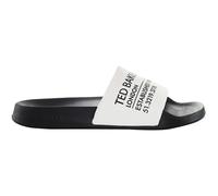 Ted Baker Aziell Men's Slides, Size 7 In White / Black | Sandals | White / Black | UK Size 7