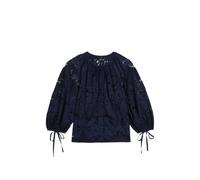 Ted Baker Bacina lace-embroidered puff-sleeve blouse - Blue 0
