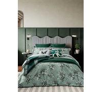 Ted Baker 'Belmar Floral' Cotton Sateen Duvet Cover Set in Light Green | Size: King Ted Baker Light Green King