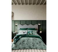 Ted Baker 'Belmar Floral' Cotton Sateen Duvet Cover Set in Light Green | Size: Super King Ted Baker Light Green Super King