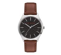 Ted Baker | Men's | Manhatt | Brown Leather Strap | Black Dial | BKPMHF902