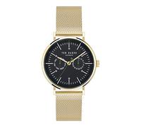 Ted Baker Gents Phylipa Black Dial Gold Tone Stainless Steel Mesh Stra