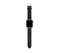 Ted Baker Black Leather Strap Blue Keeper for Apple Watch® (Model: BKS42F135B0), Black, One Size, Leather Blue Keeper smartwatch band compatible with Apple watch strap 42mm, 44mm