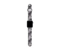 Ted Baker Black & White Silicone Strap for Apple Watch® (Model: BKS38S213B0), Black/White, Modern