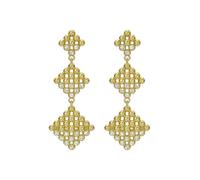 Ted Baker Boa Crystal Bobble Diamond Drop Earrings for Women (Gold/Crystal)