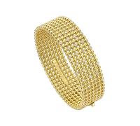 Ted Baker Bobbi Crystal Bobble Wide Bangle Bracelet for Women (Gold/Crystal)