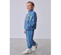 Ted Baker Boys 2 Piece Zip Through Fleece And Joggers Set, Blue, Size Age: 12-18 Months Blue