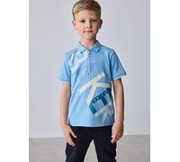 Ted Baker Boys Graphic Polo Shirt, Blue, Size 1.5-2 Years Blue