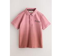 Ted Baker Boys Ombre Button Polo Shirt, Mauve Ombre, Size 3-4 Years Mauve Ombre